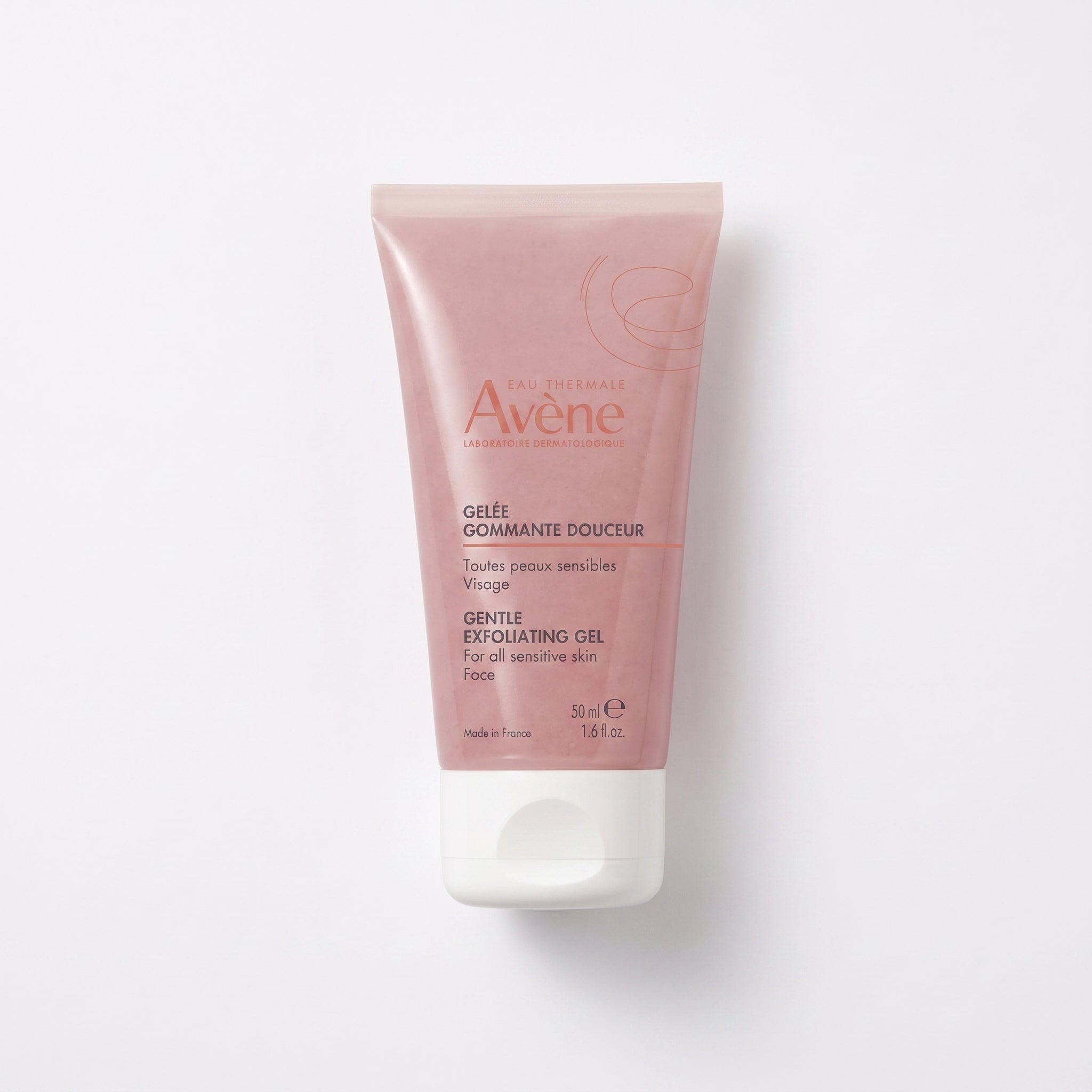 Avène Gelée Gommante Douceur face scrub in a 50ml jar, gentle exfoliating gel with soothing ingredients for smooth skin.