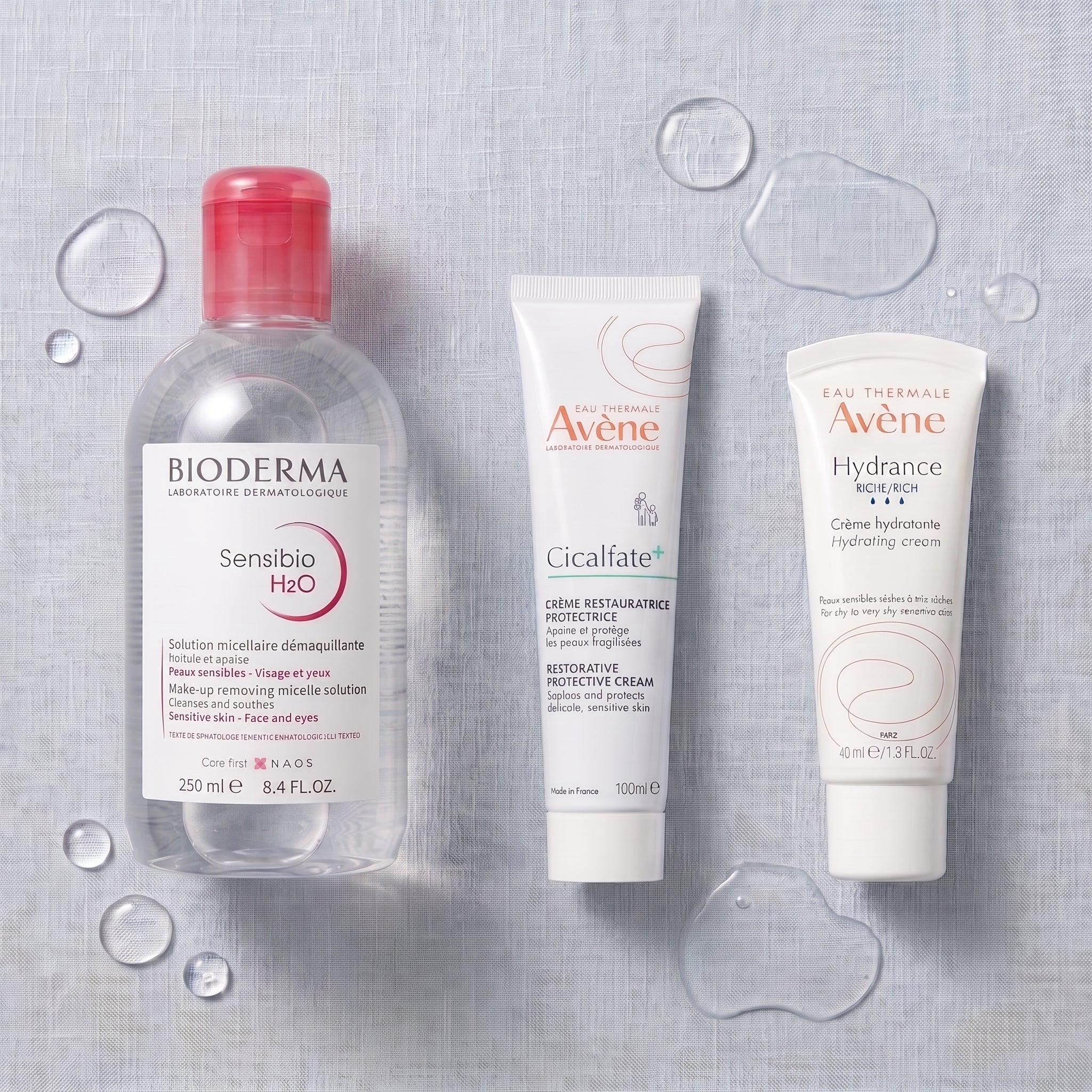 FrenchFormulas Barrier Repair Set bundle with 250ml repair cream and nourishing skincare products for sensitive skin.