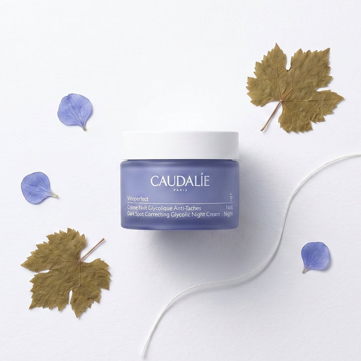 Crème de nuit glycolique éclaircissante Vinoperfect de Caudalie (50 ml)
