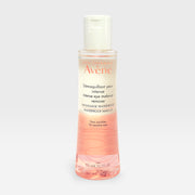 Avène Intense Eye Makeup Remover in 125ml bottle, gentle cleanser for removing eye makeup effectively and soothing delicate skin.