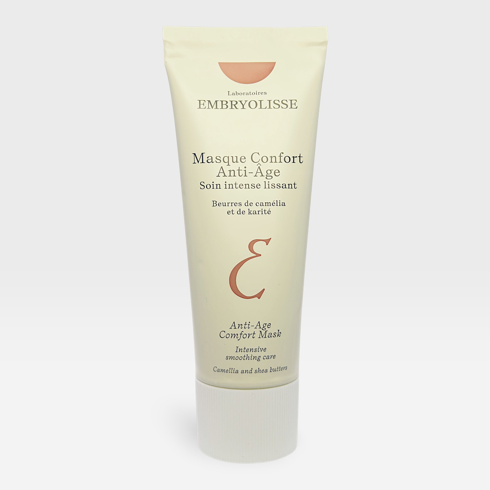 Embryolisse Intensive Smoothing Anti-Age Facial Mask in 60ml jar, showcasing the nourishing mask for youthful skin.